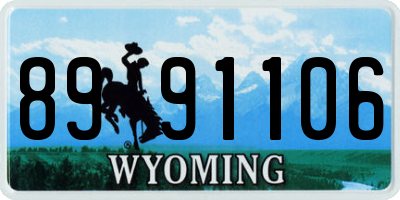 WY license plate 8991106