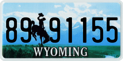 WY license plate 8991155