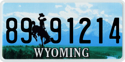 WY license plate 8991214
