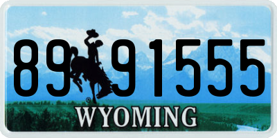 WY license plate 8991555