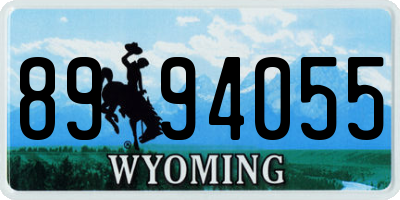 WY license plate 8994055