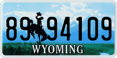 WY license plate 8994109
