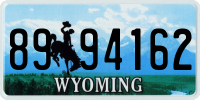 WY license plate 8994162