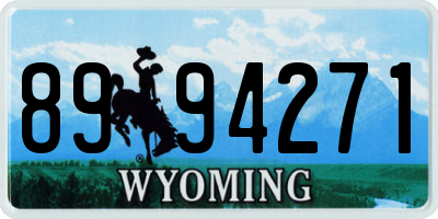 WY license plate 8994271