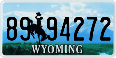 WY license plate 8994272