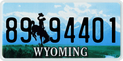 WY license plate 8994401