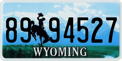 WY license plate 8994527