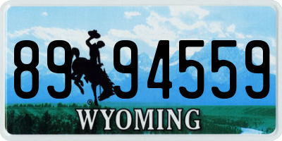 WY license plate 8994559