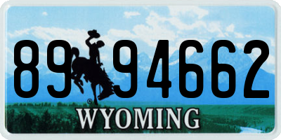 WY license plate 8994662