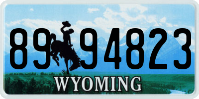 WY license plate 8994823