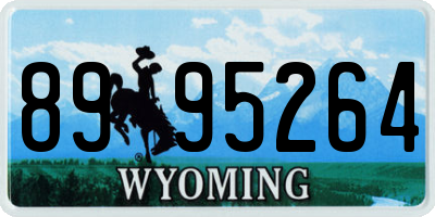 WY license plate 8995264