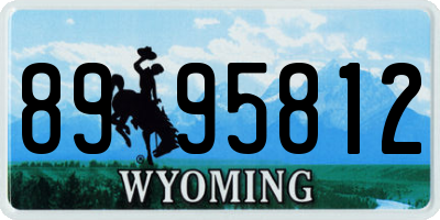 WY license plate 8995812