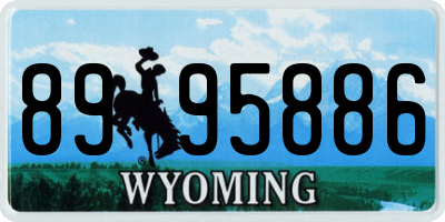 WY license plate 8995886