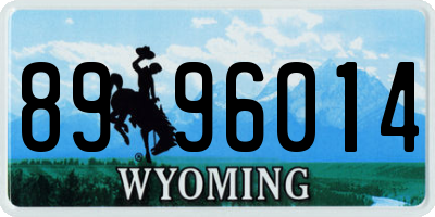WY license plate 8996014