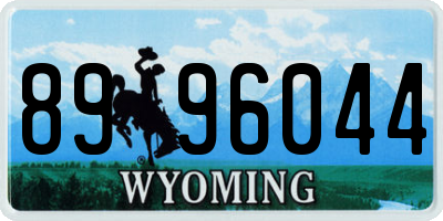 WY license plate 8996044