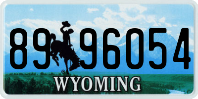 WY license plate 8996054