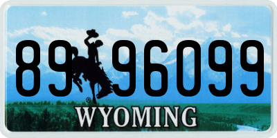 WY license plate 8996099