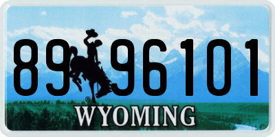 WY license plate 8996101