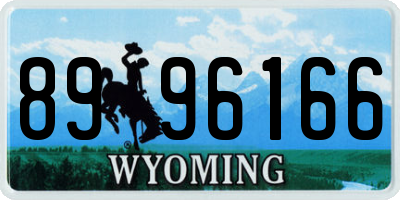 WY license plate 8996166