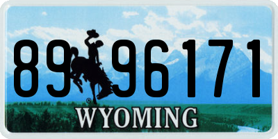 WY license plate 8996171