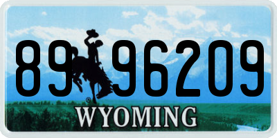 WY license plate 8996209