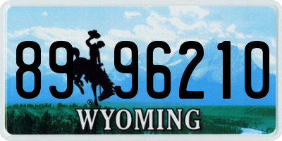 WY license plate 8996210