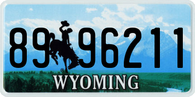 WY license plate 8996211