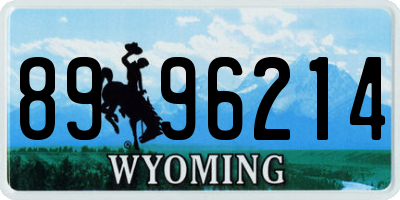 WY license plate 8996214