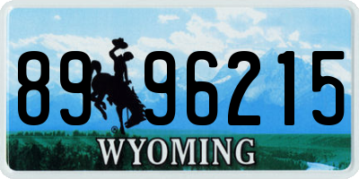 WY license plate 8996215