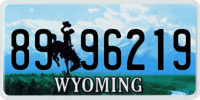 WY license plate 8996219