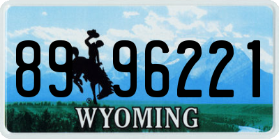 WY license plate 8996221