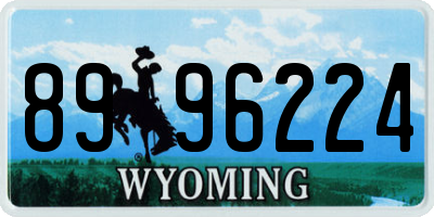 WY license plate 8996224