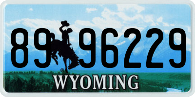 WY license plate 8996229