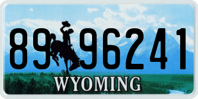 WY license plate 8996241