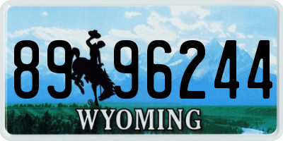 WY license plate 8996244