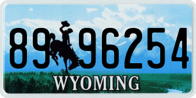 WY license plate 8996254