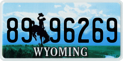 WY license plate 8996269