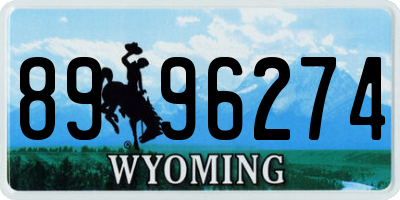 WY license plate 8996274