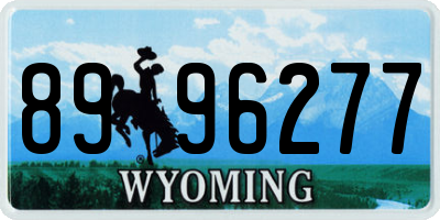 WY license plate 8996277