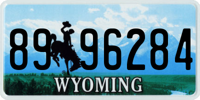 WY license plate 8996284
