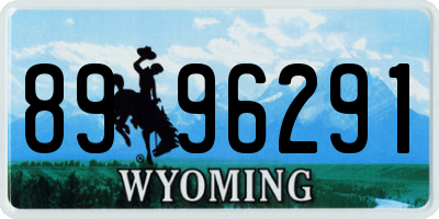 WY license plate 8996291