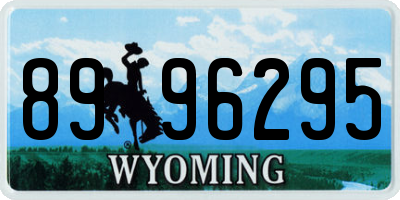 WY license plate 8996295
