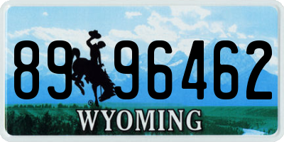 WY license plate 8996462