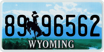 WY license plate 8996562