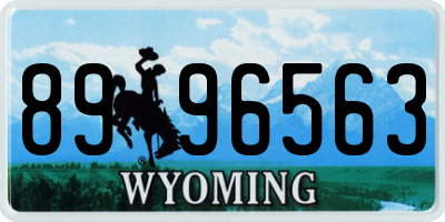WY license plate 8996563