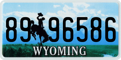 WY license plate 8996586