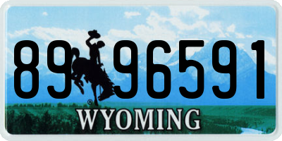 WY license plate 8996591