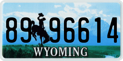 WY license plate 8996614