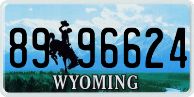WY license plate 8996624