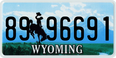 WY license plate 8996691